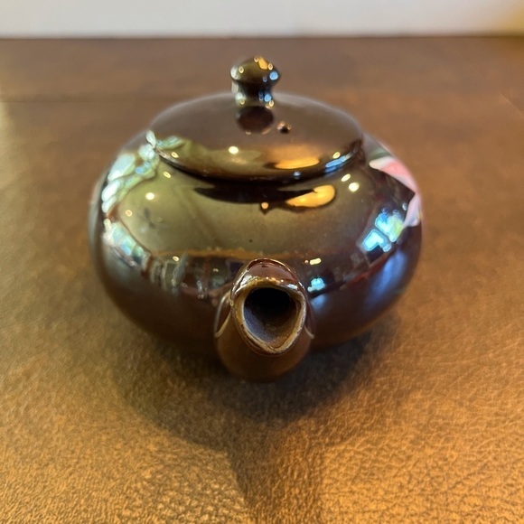 Vintage Stackable Brown Betty Teapot for one with Creamer and Sugar Bowl - Picture 7 of 15